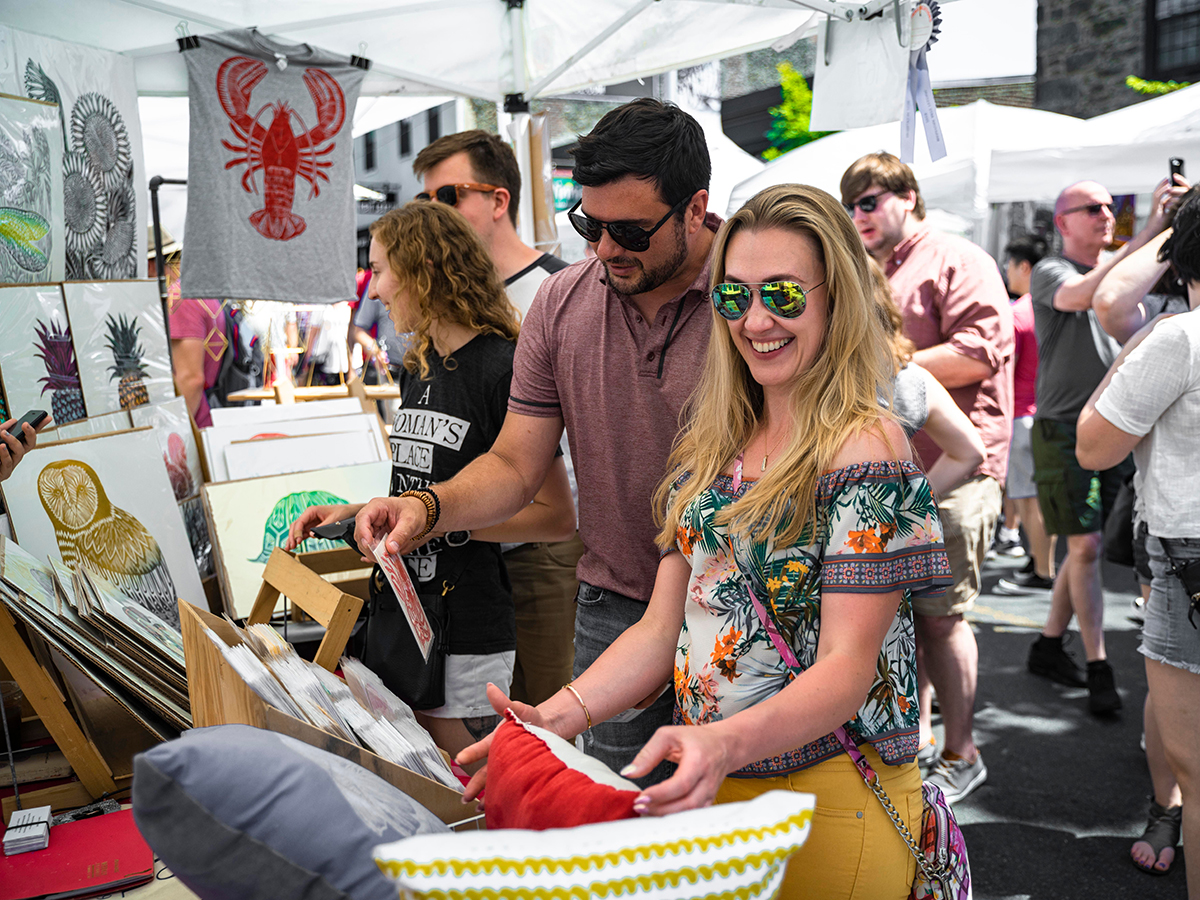 Crowds at the Manayunk Arts Festival on Main Street