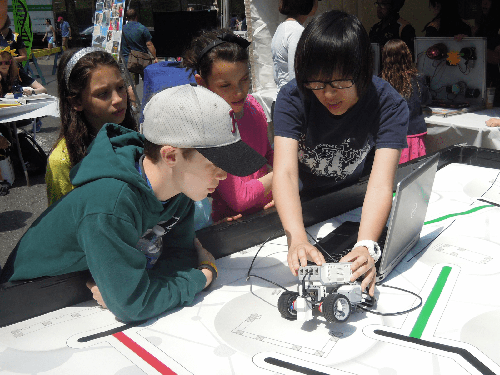 A young participant at the Philadelphia Science Festival.
